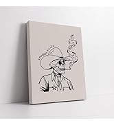 Poster Master Cowboy Killer Canvas - Retro Western Print - Wild West Art - Gift for Him & Her - C...