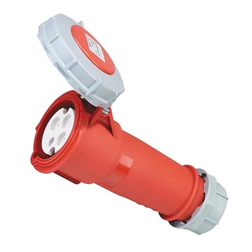 IIUUAYUVI Container Power Plug IP67 Industrial refrigerated Container Plug Socket 32A 4P 3H(SP-2177 4P 32A)