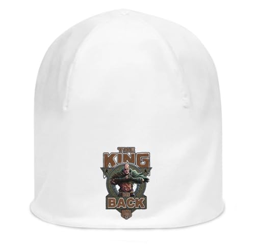 Bonnet en coton fin blanc King is Back Art avec maille extensible premium