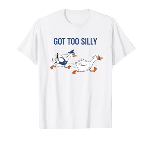 goose get chased by cop got too silly design T�V���c