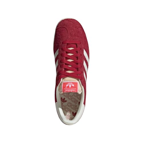 Image of adidas Originals Gazelle Mens Shoes, Team Victory Red /Off White /Cream White, Size 9.5