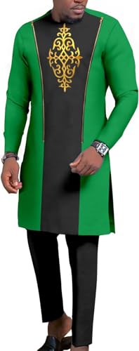 Chemise et pantalon Dashiki ensemble ethnique pour homme adepte de mode tribale