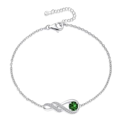 LOCIBLO May Birthstone Green Emerald Bracelet Cover