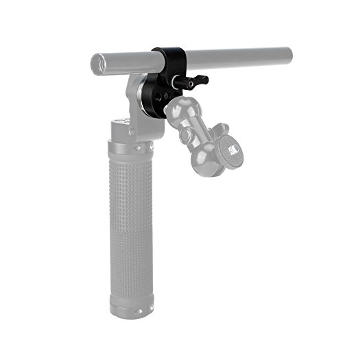 NICEYRIG 15 mm Schiene Rod Clamp mit Standard-Rosette Mount Adapter für DSLR Kamera Shoulder Rig Support System – Bild 7
