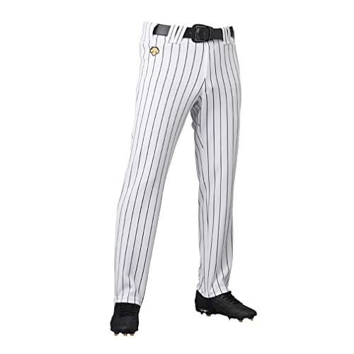 DESCENTE(デサント) ユニフィットパンツ ストレートパンツ(ピンストライプ) DB7013LP SWBK(Sホワイト×ブラック) L+