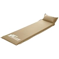Amazon | FIELDOOR 枕付き 車中泊マット 5cm厚 【Lサイズ/ブラック
