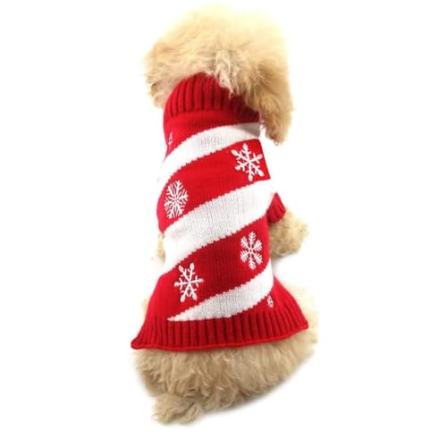 Pulls pulls Nouvel an de Noël tricot pour petit chien et chat M - 2