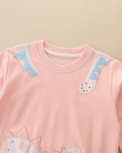 Image of AIWUHE Toddler Cotton Sweatshirt Boys Girls Pullover Long Sleeve Tops 2-6Y | Tops Blouse, Cotton T-Shirt, Fall Winter Clothes