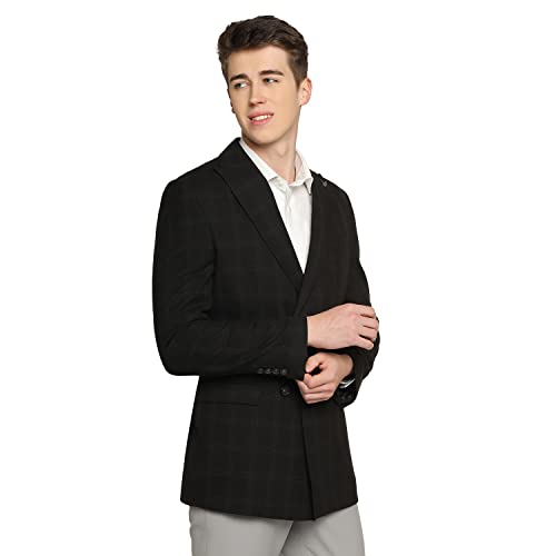 Image of blackberrys Men's Slim Blazer (BP-CH-OARK2# Black 48)