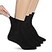 Dr. Scholl's Women's Flat Knit Relaxed Fit Ankle Value 4 Pack Sock, Black, 4-10