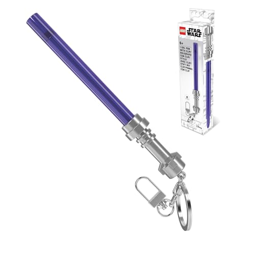 Bolígrafo Gel LEGO Star Wars Lila con Clip miniatura 1