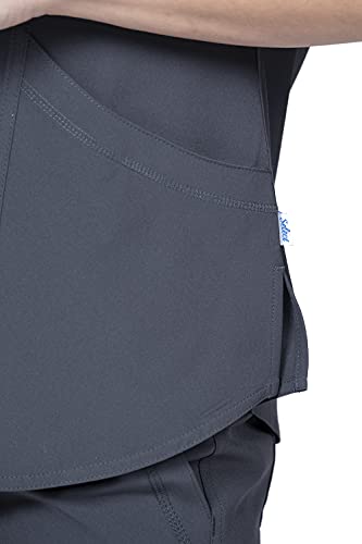 Image of Scrubs for Women Set V-Neck & Cargo Pant 8 Pocket 4-Way Stretch for Nurse Dentist Veterinarian Elements Select ES2966