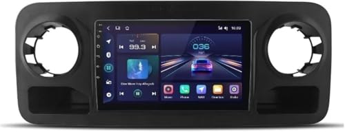 PLKEQS Estéreo para automóvil Android de 9 Pulgadas 15 para Mercedes-Benz Sprinter 2018-2022, CarPlay inalámbrico Android Auto 4G 64G Radio para automóvil con Pantalla táctil GPS WiFi Bluetooth