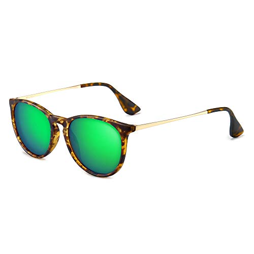 Image of SUNGAIT Premium Vintage Round Sunglasses for Women Men Classic Retro Trendy Style