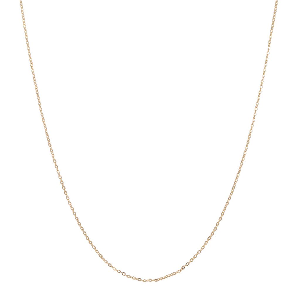 Etvryls 14k Yellow Gold Twisted Rope Chain Necklace for Women (Sizes: 0.7 mm, 0.9 mm, 1 mm)