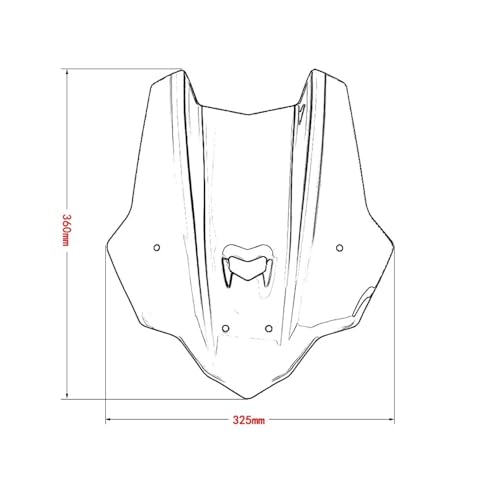 Pare-brise moto MT10 déflecteur de vent anti-vibration