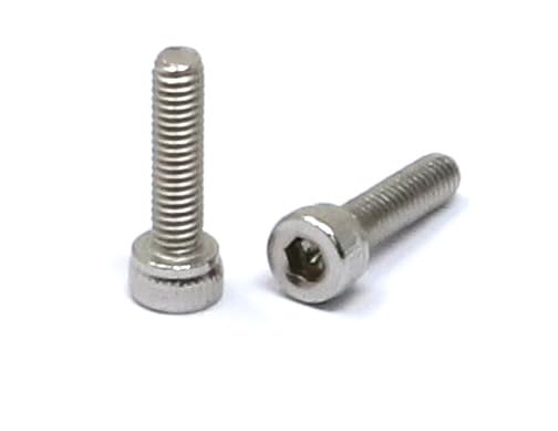 Image of iexcell 100 Pcs M2.5 x 10mm Thread Pitch 0.45 mm Stainless Steel 304 Hex Socket Head Cap Screws Bolts Kit