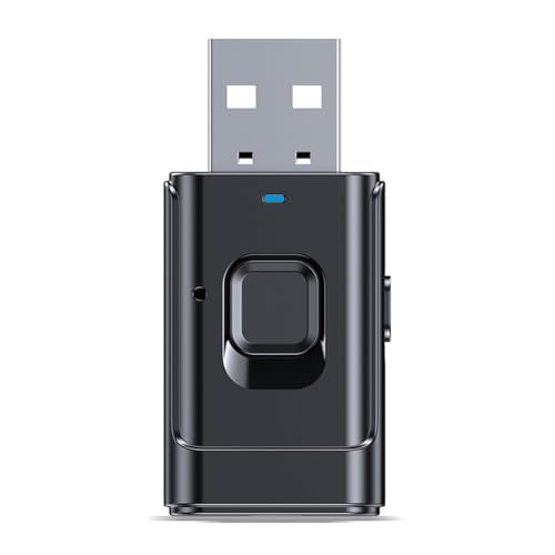Image of SIAGO BlueMe Bluetooth 5.0 Adapter | 2-in-1 Receiver & Transmitter for Car, TV, PC, Home Theater | Plug & Play USB /AUX Wireless Audio Dongle (Black) | SIA337