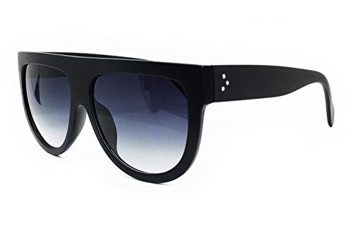 RAKOSTA c6520 Oversize XL Tint Havana Shadow Style Flat Top Womens Mens Sunglasses (FADE BLACK, XL)4