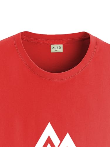 Image of ADRO Men's 100% Cotton Regular Fit T-Shirt