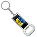 GRAPHICS & MORE Ukraine Coat of Arms Keychain Rectangle Chrome Plated Metal Bottle Cap Opener
