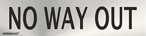 Informativa No Way Out Acero Inoxidable Adhesivo De 0'8Mm 50 X 200 Mm En Oferta Normaluz Rd707083 - Señal Adhesiva Rectangular No Way Out Acero Inoxidable Adhesivo 0,8 Mm 5X20 Cm Con Cte, Ripci