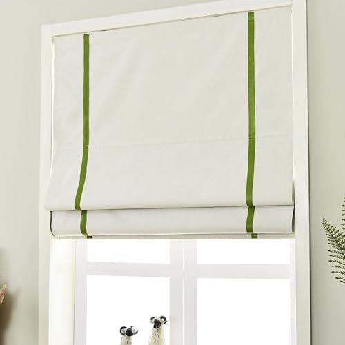 Roman Shades,Indoor Blinds,Heat Blocking Roman Blinds,Custom Washable Fabric Roman Shades