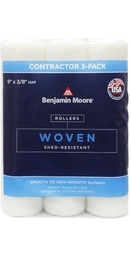 Benjamin Moore Woven 9 in. W X 3/8 in. Regular Roller 3 pk
