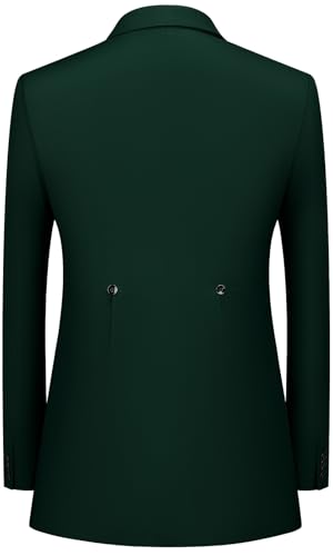 MAGE MALE Men's Suits Slim Fit Formal Tuxedo Wedding Prom Suit Party Dinner Blazer Vest Pants, High-Low Hem4