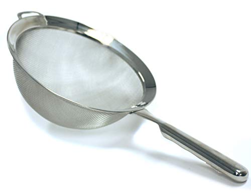 Norpro, 8" KRONA Stainless Steel Double Mesh Strainer, 8", as shown