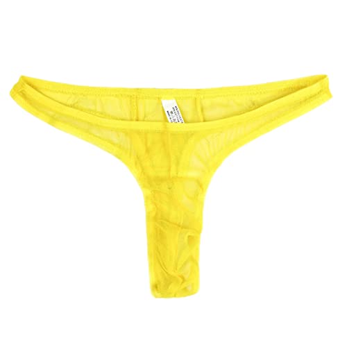 Mens Transparent Mesh Ultra Thin Bulge Pouch Underwear Thongs4