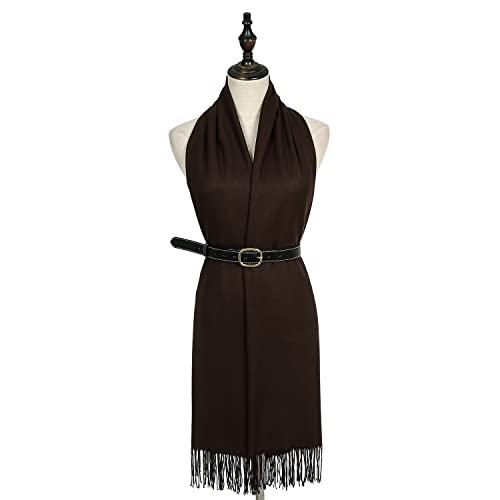 Image of RIIQIICHY Women's Fringe Shawl Wrap Pashmina Scarf for Wedding Evening