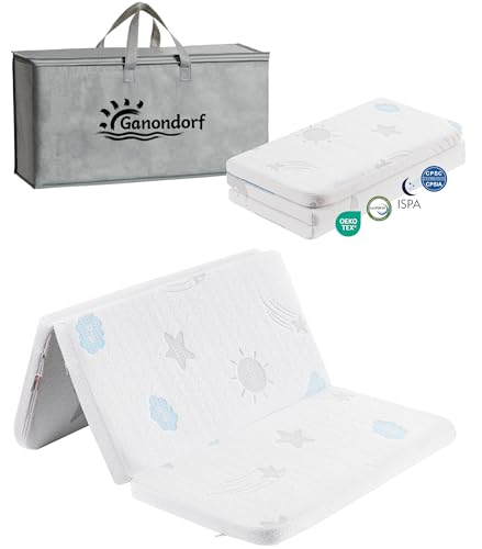 Image of Ganondorf 38 inchX26 inchX1.5 inch Trifold Pack and Play Mattress Pack N Play Mattress Dual-Sided Memory Foam Baby Mattress Pad