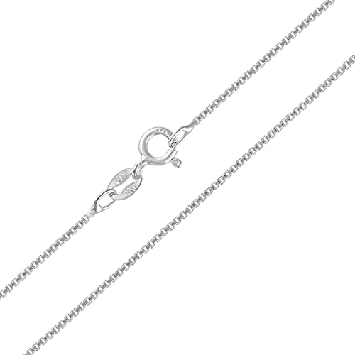 Kisper 2-Chain Set: Includes 24K Gold Over Sterling Silver And Sterling Silver 1Mm Thin Italian Box Chain Necklaces, 18 Inch #TOP4