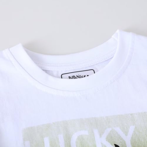 Image of Toddler Boy Clothes Kids Summer Cotton Outfits Shirt Short Sets Size 2-7