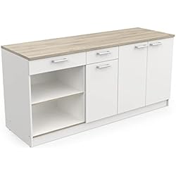 Modulo Fregadero Ikea Miroytengo Modulo Inferior Cocina Cooking 3 Puertas 2 cajones Color Blanco Mate Estilo Moderno almacenaje