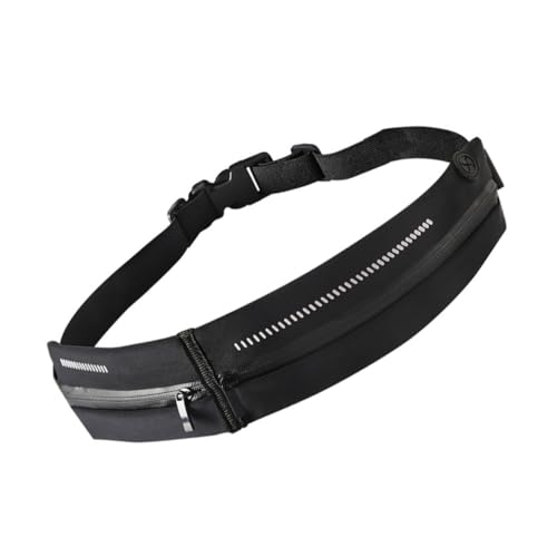 BESTonZON 防水ウエストポーチ 多機能スポーツ用 超薄型調節可能イヤホン対応 アウトドア携帯収納 レディース対応ジョギングランニング用