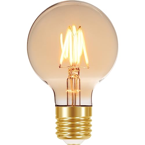 Lâmpada LED Filamento Vintage Globo E27, 4W, Ambar Taschibra G80 11080382
