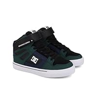 DC Shoes Boys' Pure High-top Ev Trainers, Green Navy Black, 9/10 UK Child