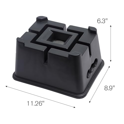 100% Recycled Plastic RV Jack Blocks 2-Pack 25000 Lbs Stabilizers Anti-Slip Design