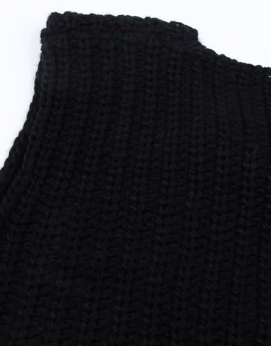 Image of Trendy Cardigan Sweater Vest Crochet Knit Top Sleeveless Bows with Pockets