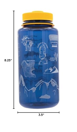 Image of Nalgene 32 oz Wide Mouth Water Bottle | BPA-Free, Durable & Leak Proof,