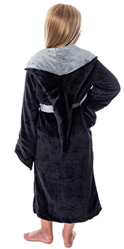 Harry Potter Hogwarts Houses Girl's Fleece Robe Pajama Lounge - Gryffindor Hufflepuff Slytherin Ravenclaw2