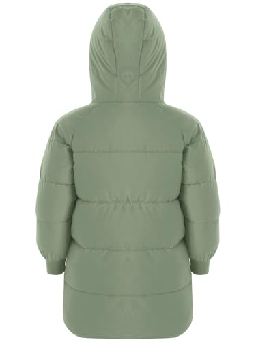 JanJean Unisex Girls Boys Hooded Puffer Jackets Coats Kids Casual Long Sleeve Mid-length Thick Padded Overcoat Outwear2