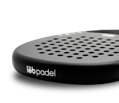 Raqueta de Pádel de Fibra de Carbono Negra miniatura 5
