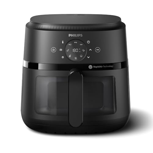 Philips Airfryer 2000 Series – Freidora Clásica 6,2L con Ventana, Tecnología RapidAir, 13 Modos...
