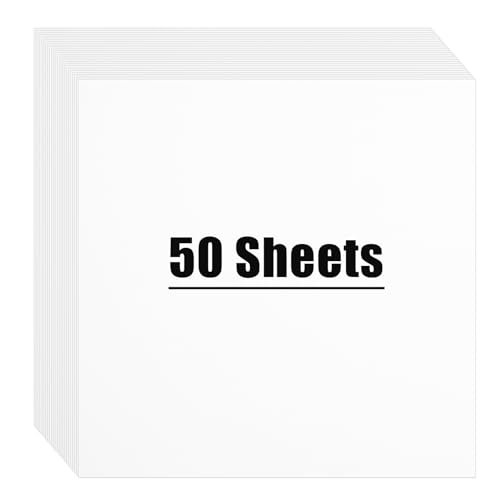 Papier cartonné blanc MCPINKY scrapbooking 30,5 x 30,5 cm pour impression et loisirs créatifs