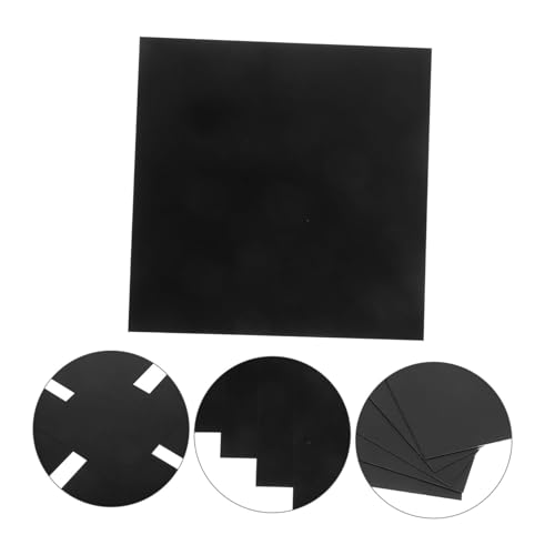 CANIGHT 5stücke Aluminiumplatte Schwarze Anodisierte Aluminiumplatten Für Diy-bastelprojekte Und Industrielle Anwendungen Robuste Und Praktische Metallplatten Für Vielseitige Nutzung
