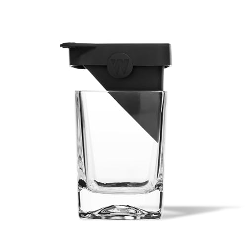 Corkcicle Whiskey Wedge - Premium Old Fashioned Glass with Silicone Ice Mold - For Bourbon, Scotch, & Spirits - Great Gift for Dad - Perfect for the Holidays - 9 oz