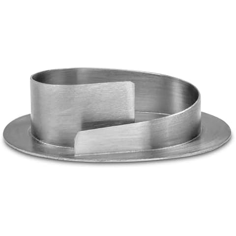 WikaKerzen Candelabro ovalado para velas de latón cepillado dorado y plateado Cover